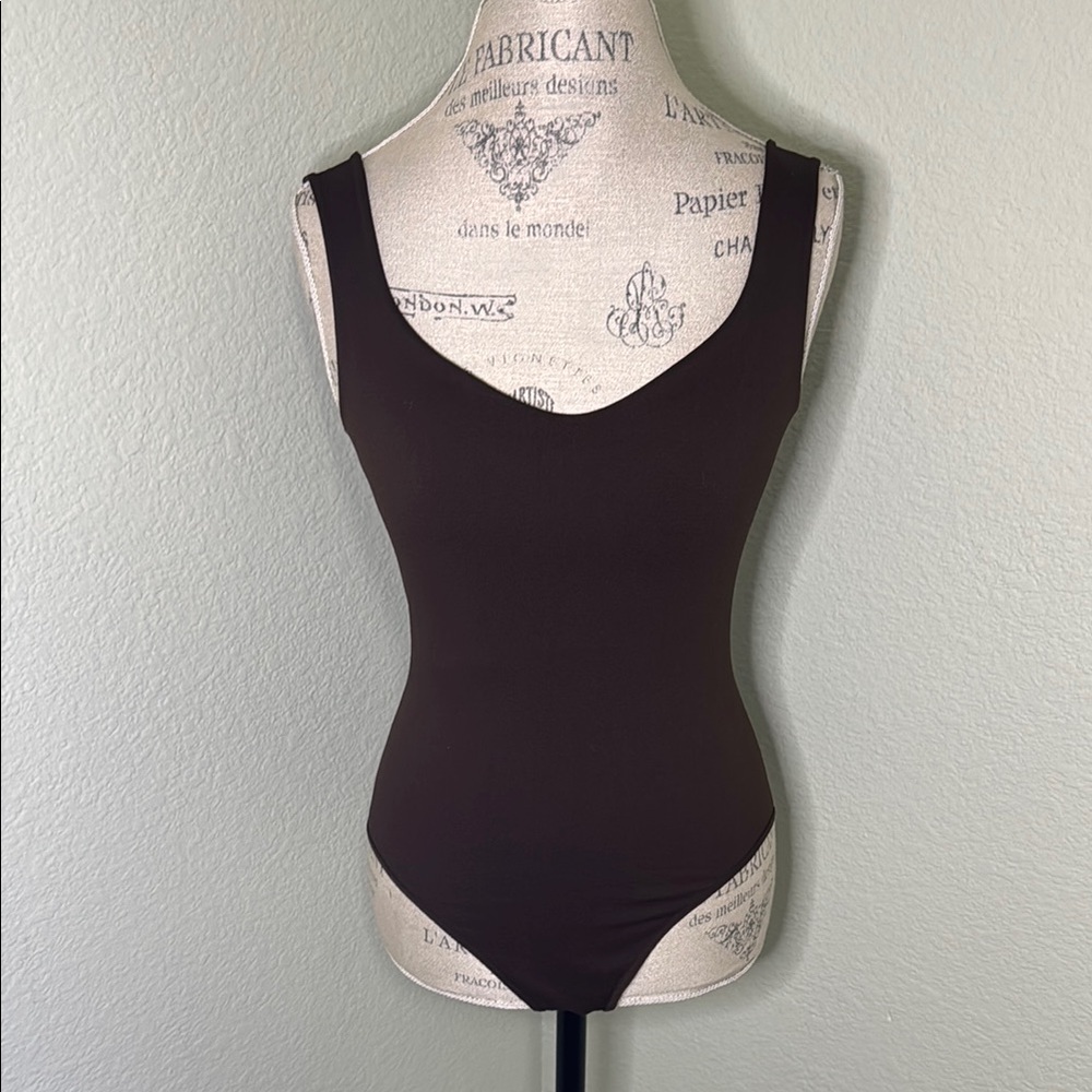 Free People Intimates Brown Bodysuit